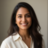 Indian woman professional smiling portrait photo for testimonial